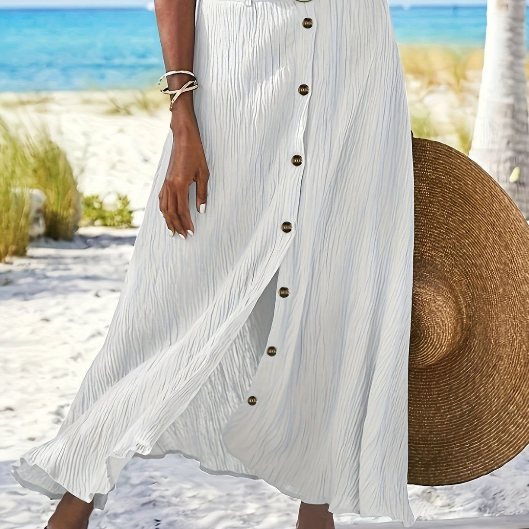 A-line Rok – Hoge Taille & Zijdelingse Spleet