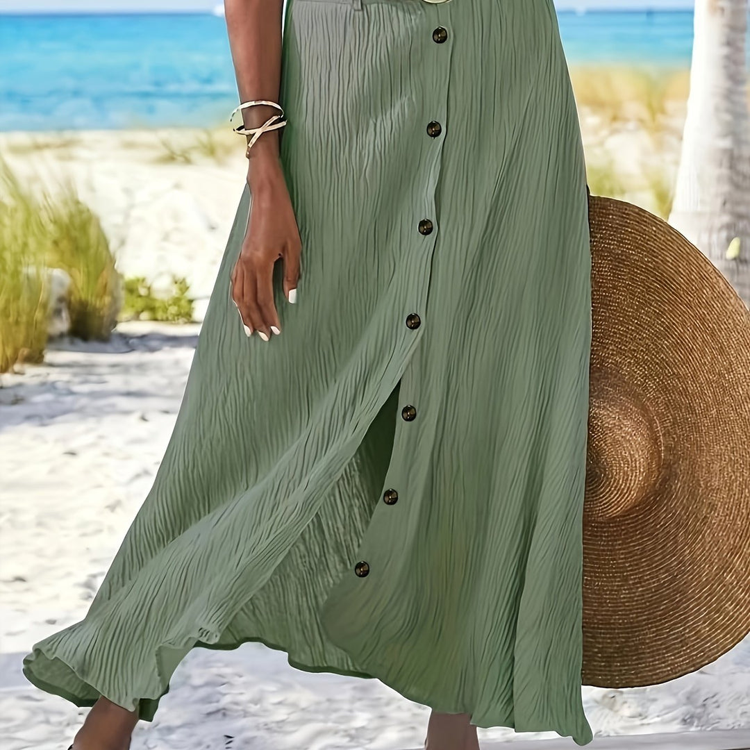 A-line Rok – Hoge Taille & Zijdelingse Spleet