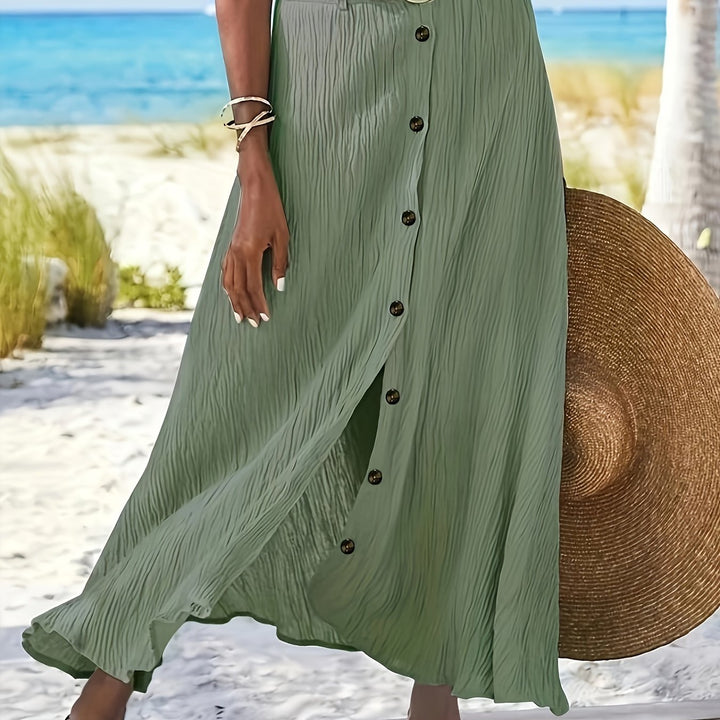 A-line Rok – Hoge Taille & Zijdelingse Spleet