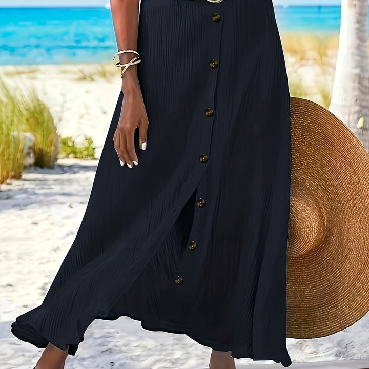 A-line Rok – Hoge Taille & Zijdelingse Spleet