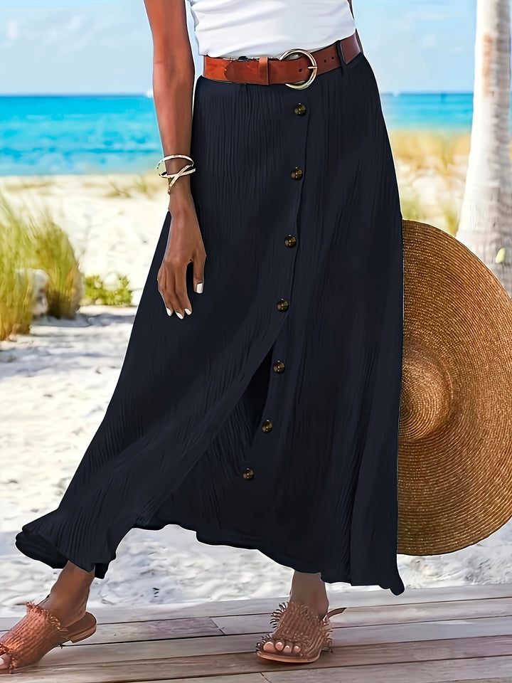 A-line Rok – Hoge Taille & Zijdelingse Spleet