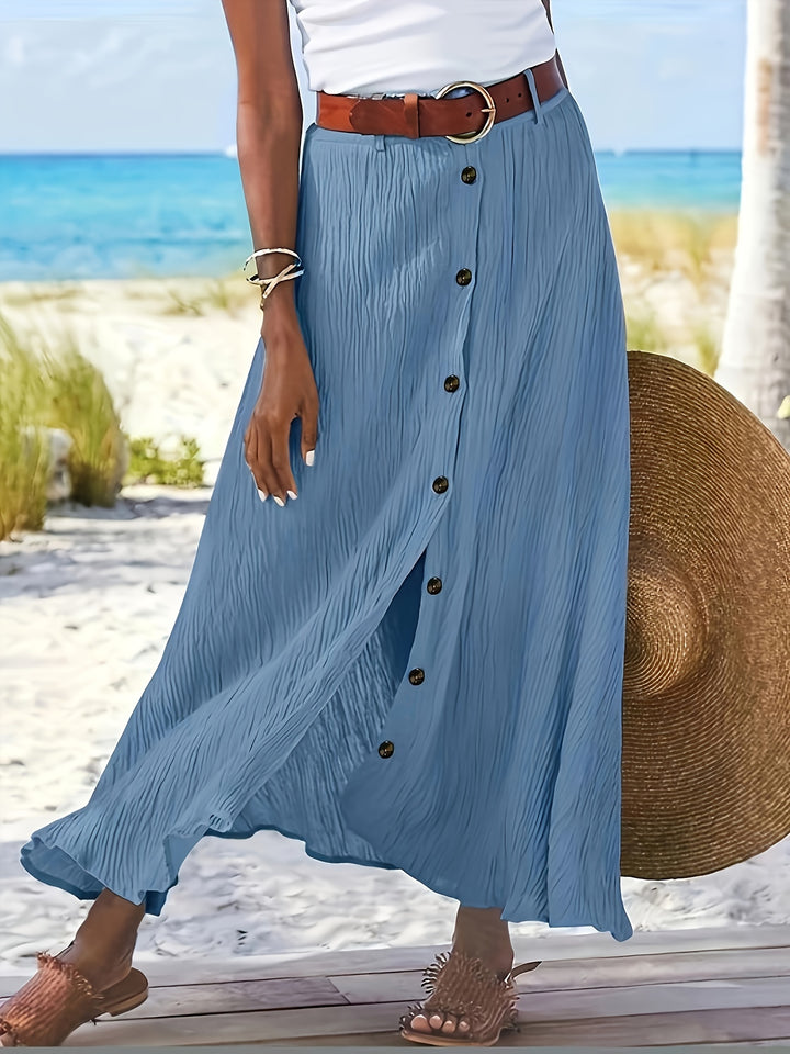 A-line Rok – Hoge Taille & Zijdelingse Spleet