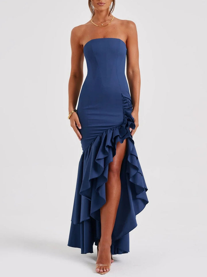 Anika - Maxi-jurk met ruches