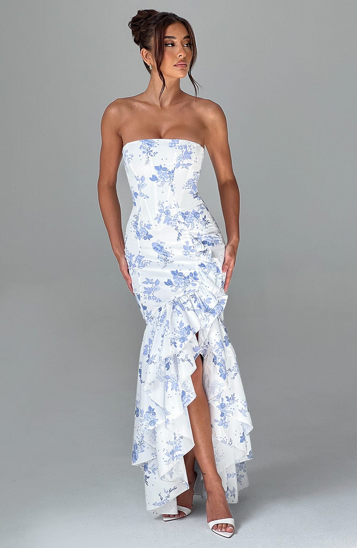 Anika - Maxi-jurk met ruches