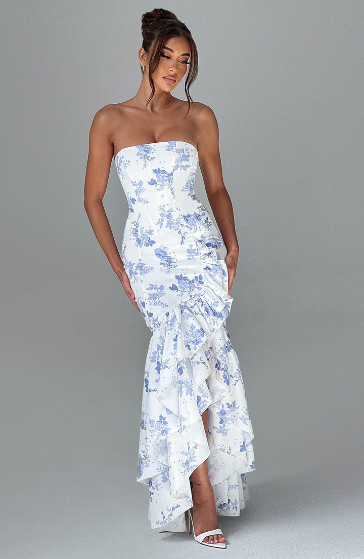 Anika - Maxi-jurk met ruches