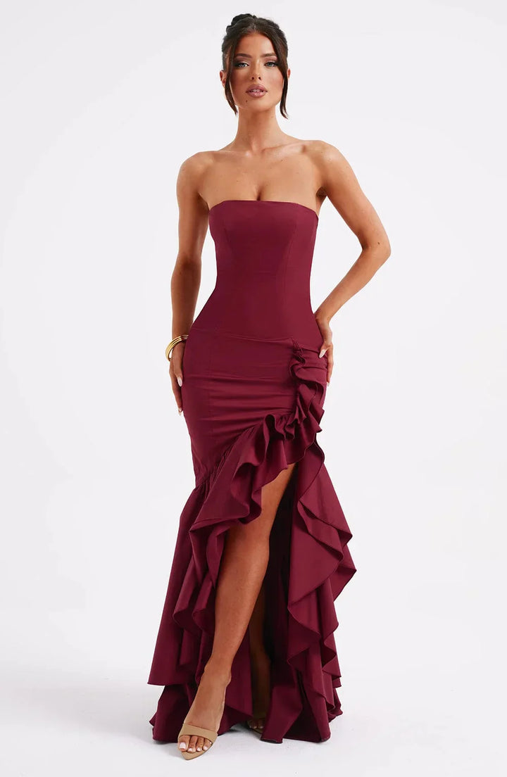 Anika - Maxi-jurk met ruches