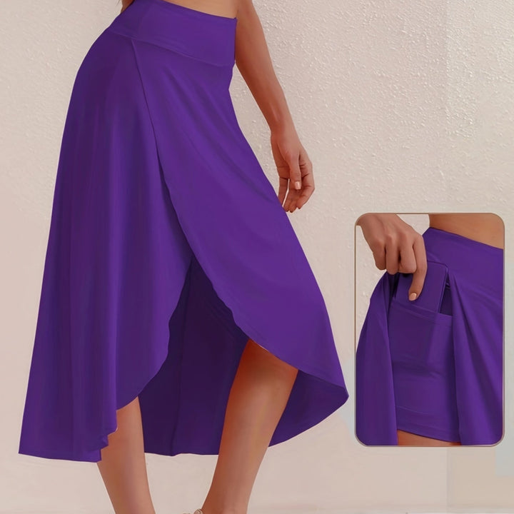 Athletic Rok – Asymmetrische Split & Hoge Taille Pasvorm