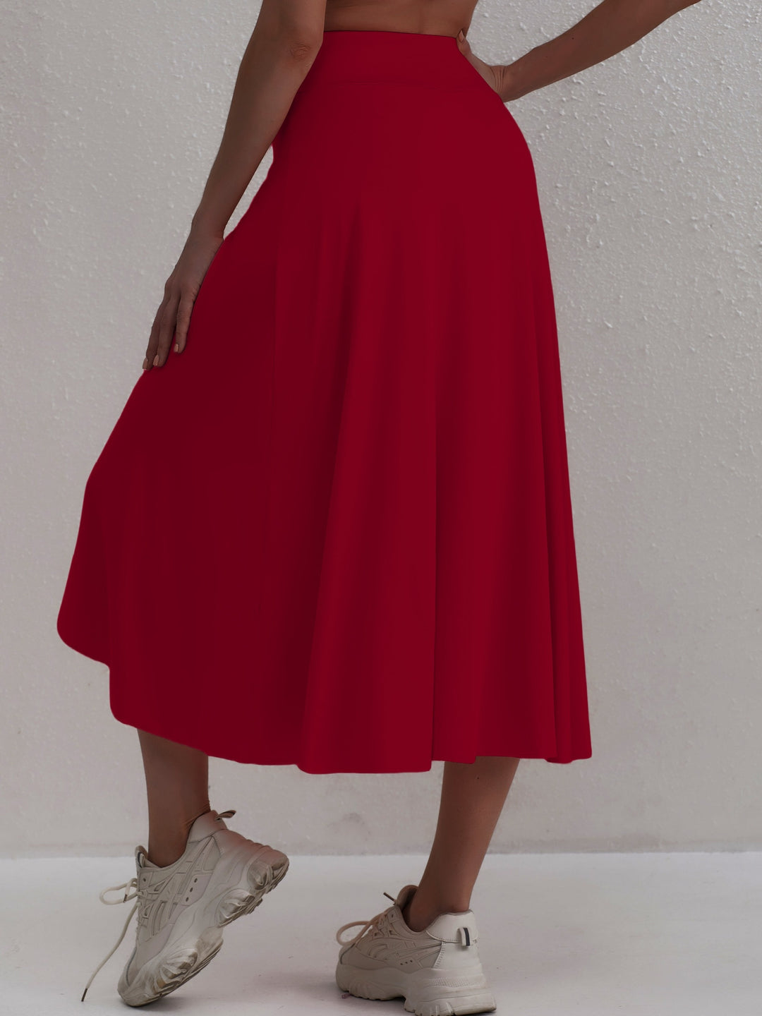 Athletic Rok – Asymmetrische Split & Hoge Taille Pasvorm