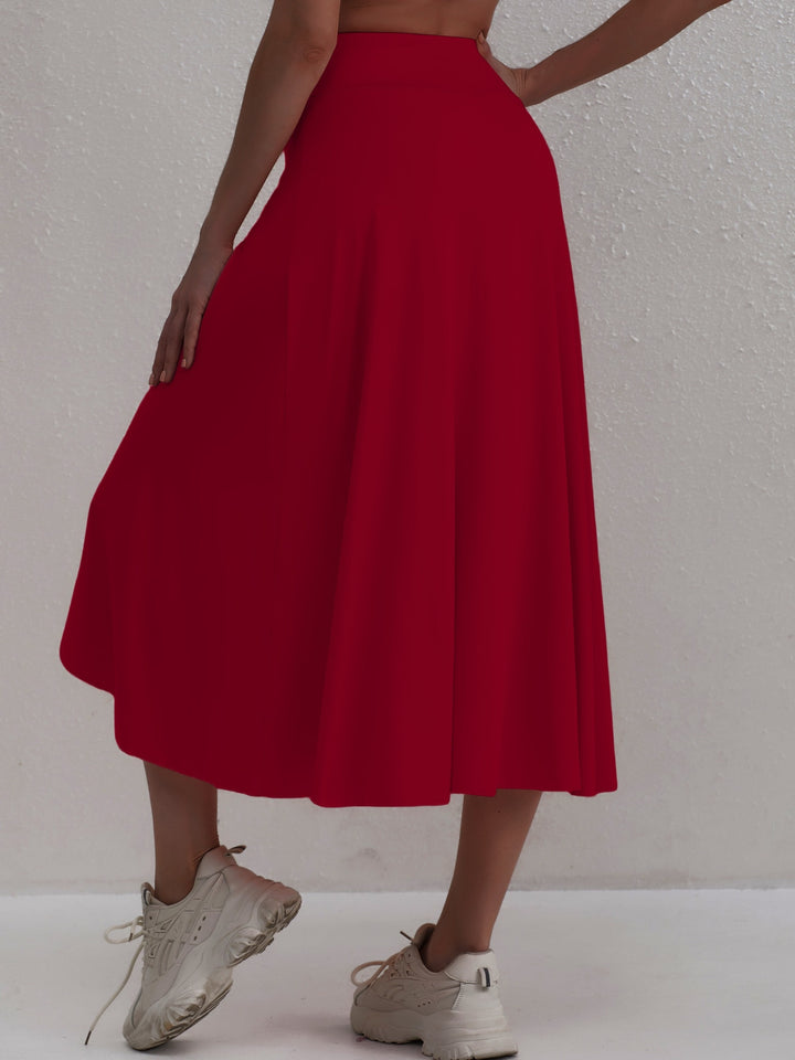 Athletic Rok – Asymmetrische Split & Hoge Taille Pasvorm