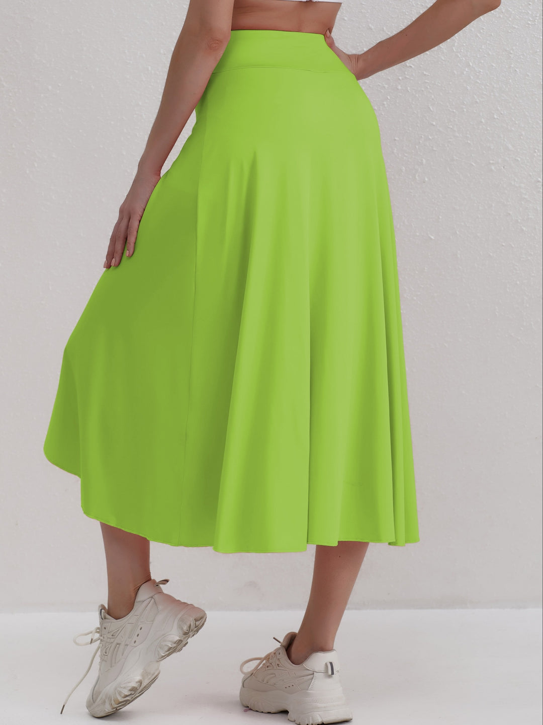 Athletic Rok – Asymmetrische Split & Hoge Taille Pasvorm