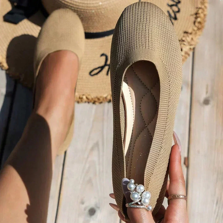 Ballet Flats – Ademend Mesh Bovenwerk & Gewatteerde Binnenzool