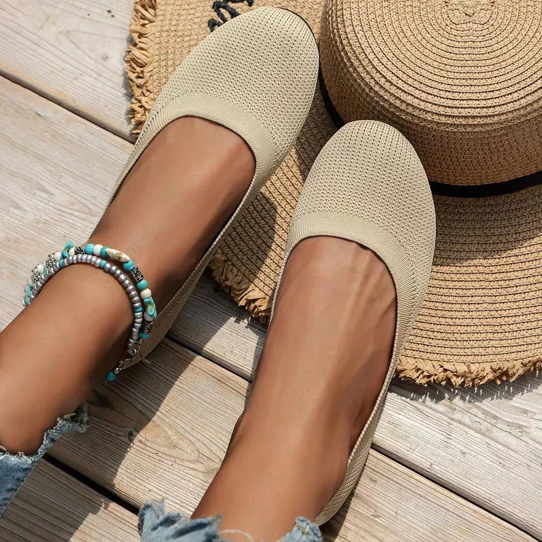 Ballet Flats – Ademend Mesh Bovenwerk & Gewatteerde Binnenzool