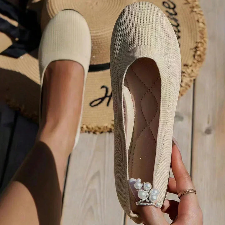 Ballet Flats – Ademend Mesh Bovenwerk & Gewatteerde Binnenzool