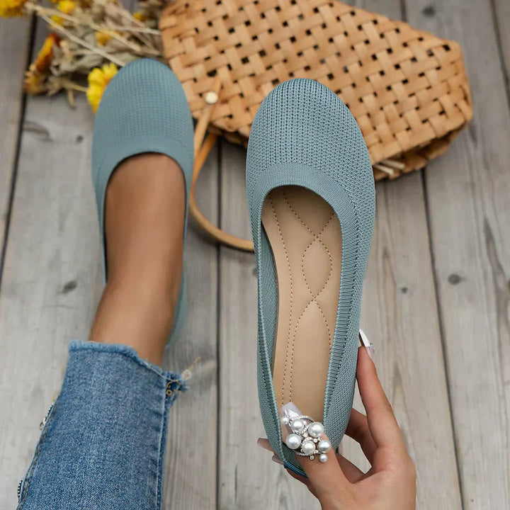 Ballet Flats – Ademend Mesh Bovenwerk & Gewatteerde Binnenzool