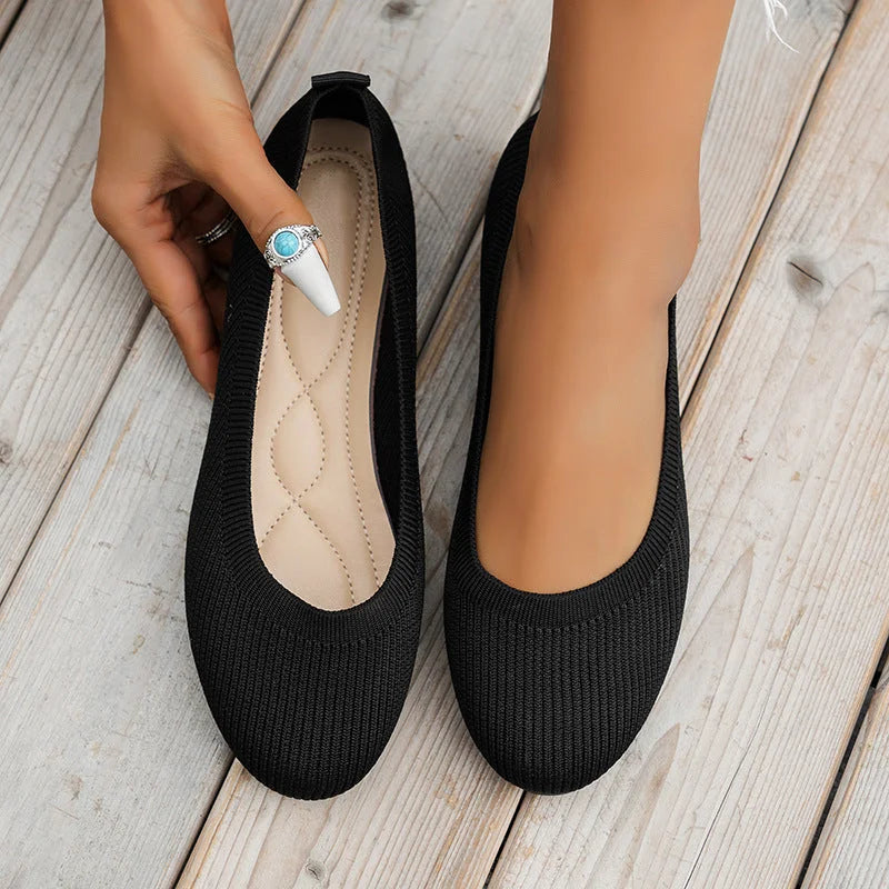 Ballet Flats – Ademend Mesh Bovenwerk & Gewatteerde Binnenzool