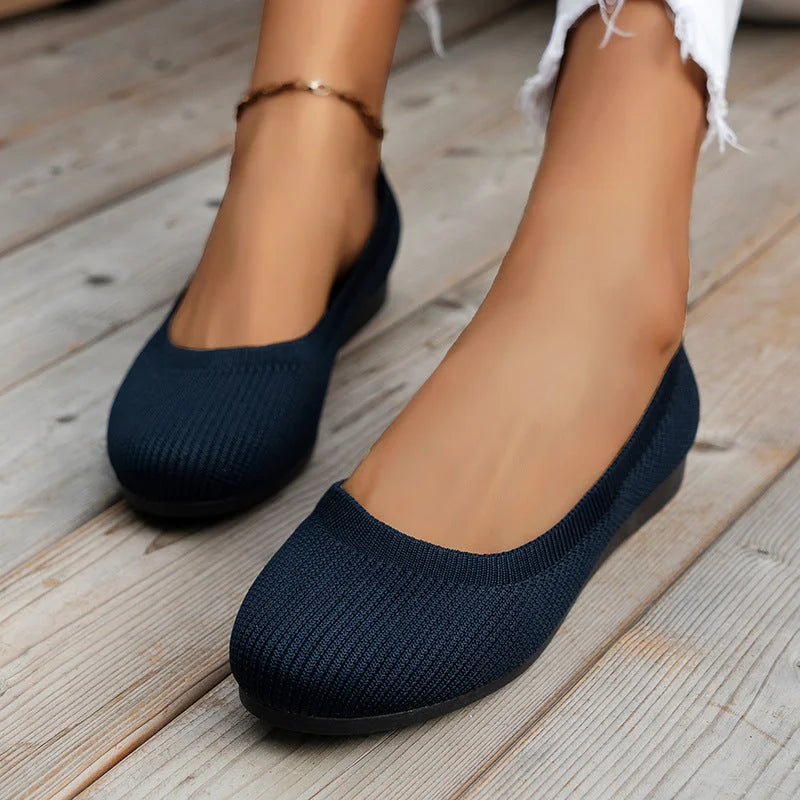 Ballet Flats – Ademend Mesh Bovenwerk & Gewatteerde Binnenzool