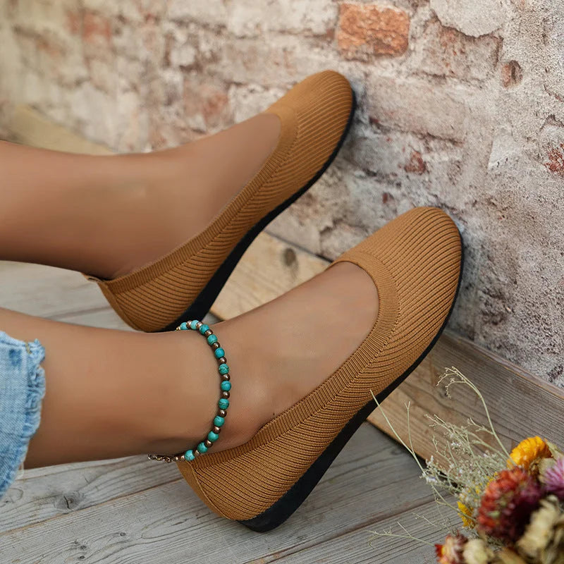 Ballet Flats – Ademend Mesh Bovenwerk & Gewatteerde Binnenzool