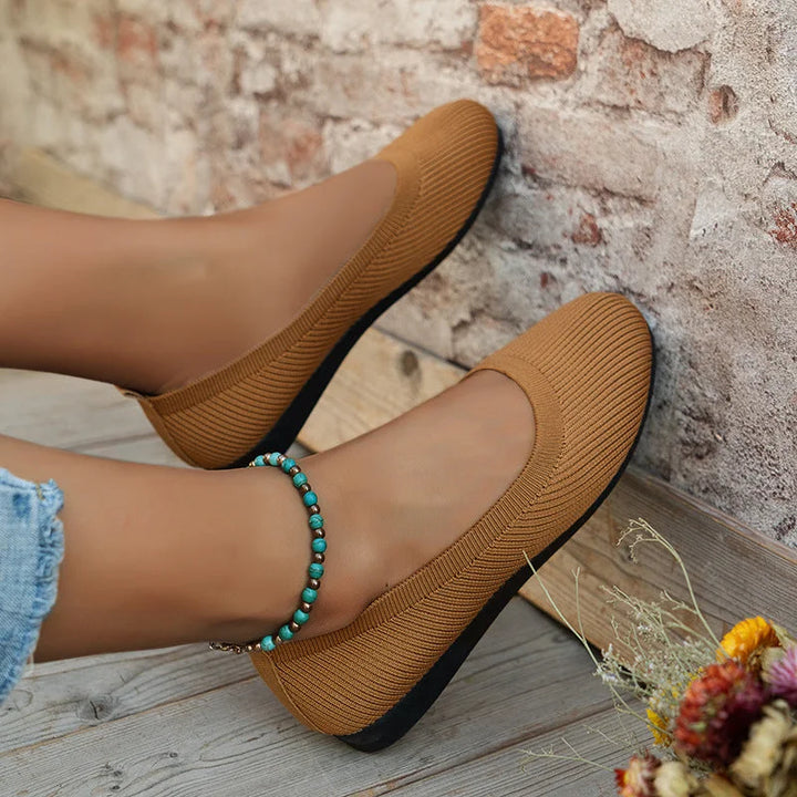 Ballet Flats – Ademend Mesh Bovenwerk & Gewatteerde Binnenzool