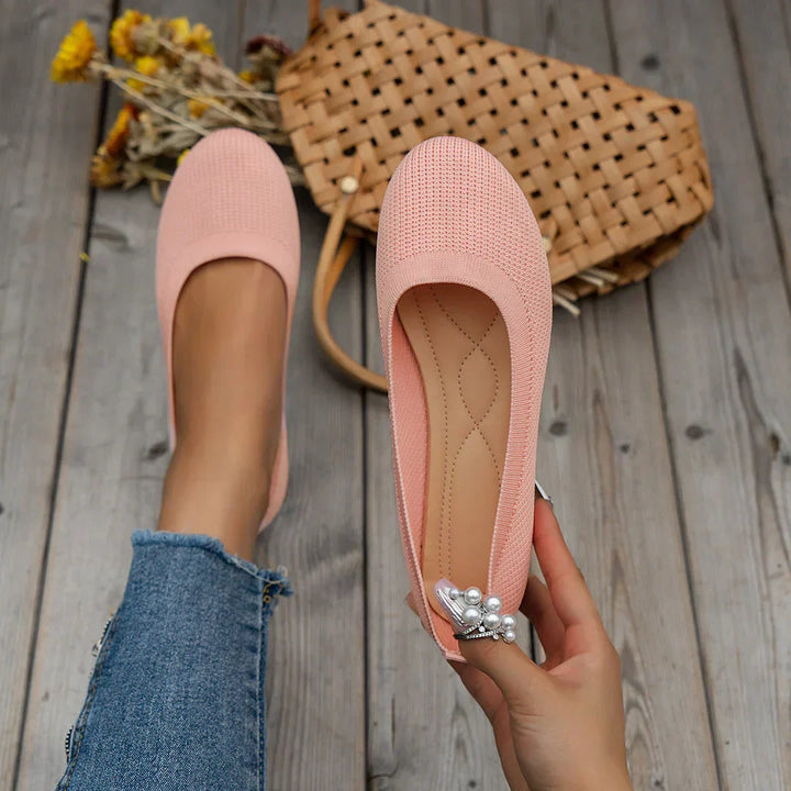 Ballet Flats – Ademend Mesh Bovenwerk & Gewatteerde Binnenzool