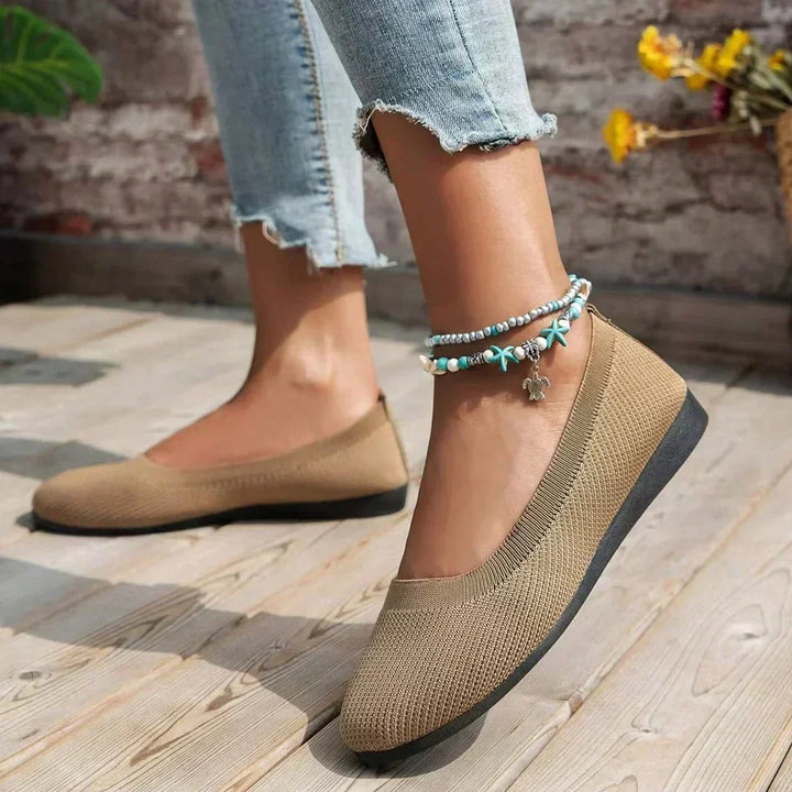 Ballet Flats – Ademend Mesh Bovenwerk & Gewatteerde Binnenzool