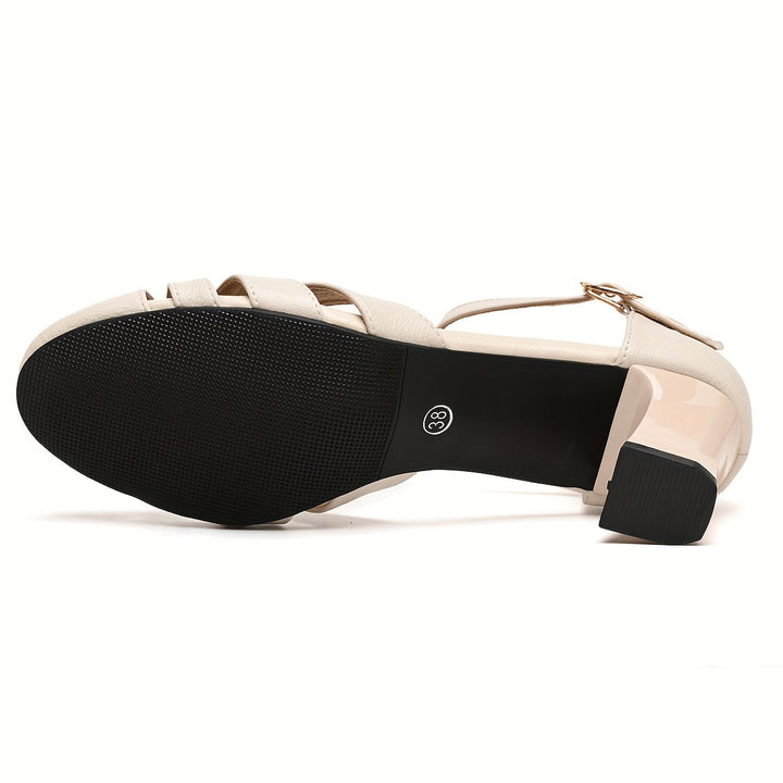 Bandjes Schoenen - Ronde Teen & Blokhak voor Comfort