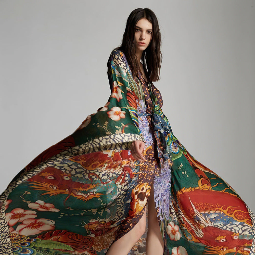 Beach Kimono Cardigan – Lichtgewicht Ontwerp & Ruime Snit