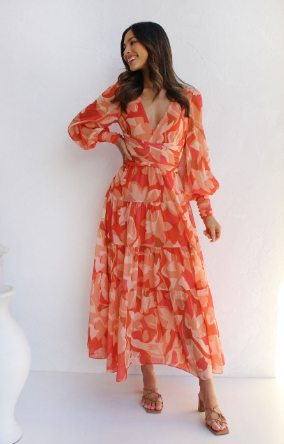 Betty - Maxi mantel met V-hals