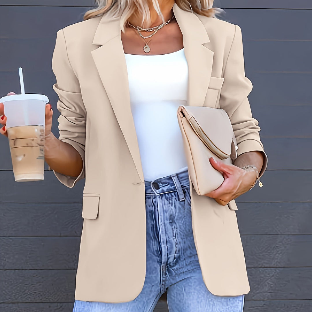 Blazer - H Silhouet En Enkele Knoopsluiting
