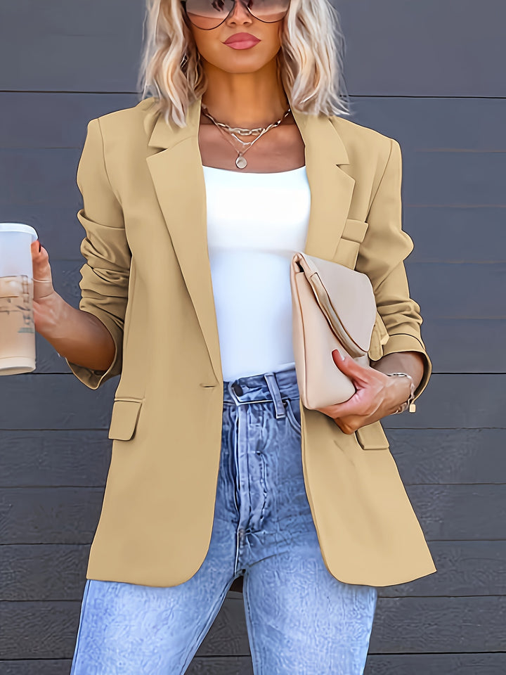 Blazer - H Silhouet En Enkele Knoopsluiting