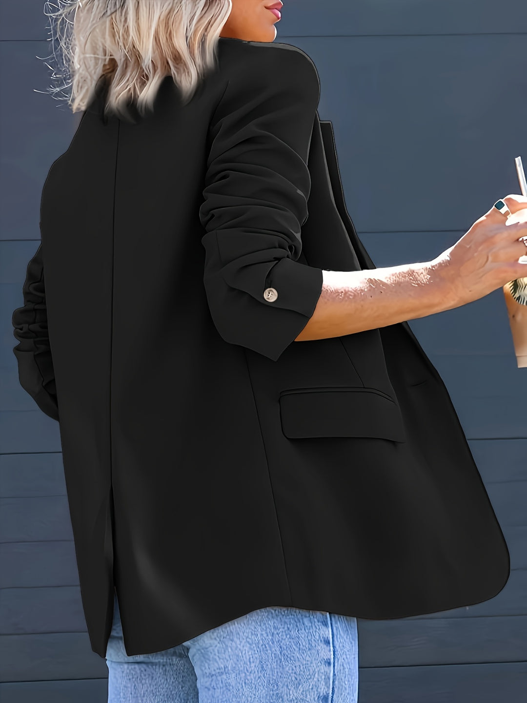 Blazer - H Silhouet En Enkele Knoopsluiting