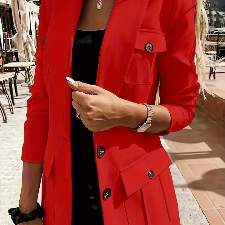 Blazer – Knoopsluiting & Functionele Zakken