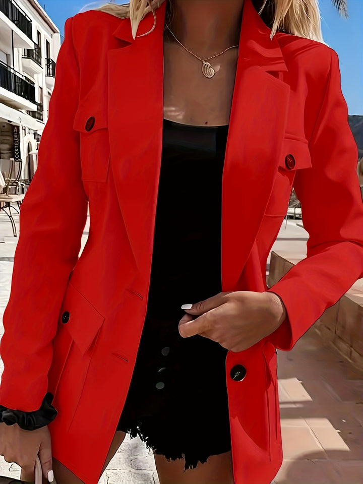 Blazer – Knoopsluiting & Functionele Zakken
