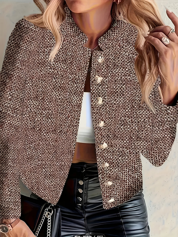 Blazer Kort Model - Getextureerde Stof & Lichtgewicht