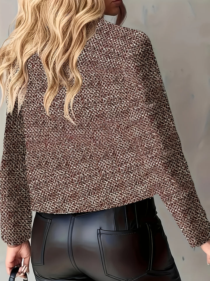 Blazer Kort Model - Getextureerde Stof & Lichtgewicht
