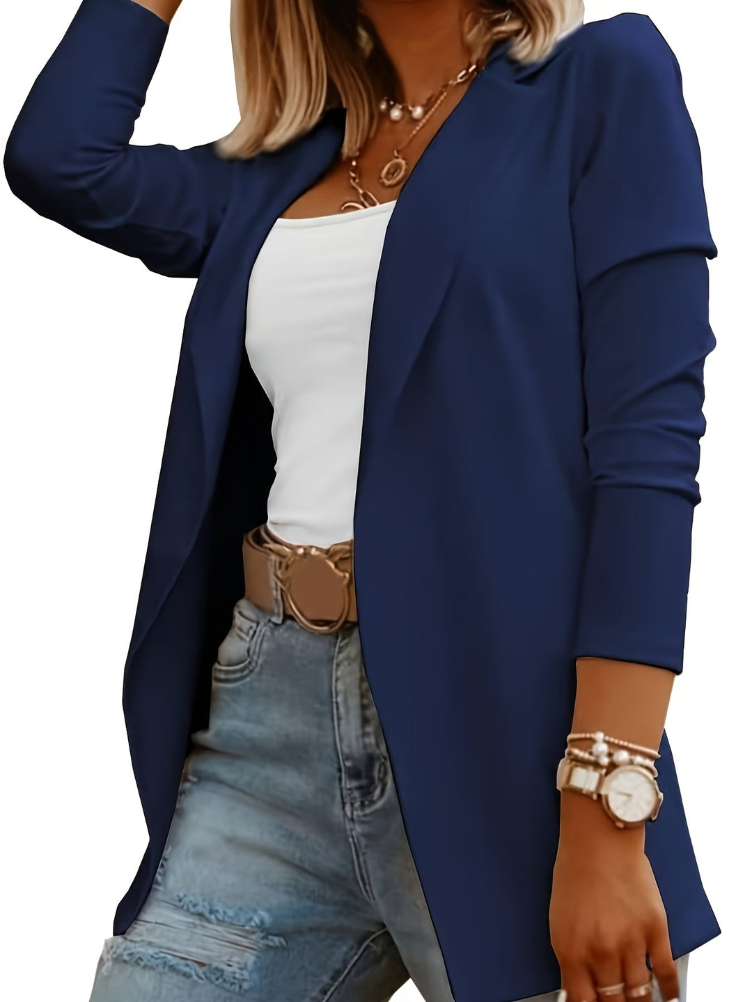 Blazer - Voorsluiting Zonder Knopen & Zacht Stofontwerp