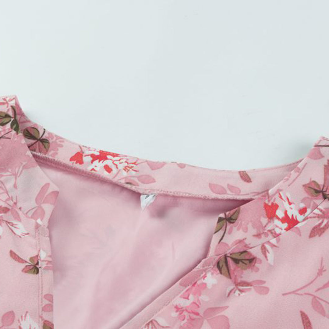 Bloemen Jurk - Lichtgewicht Ontwerp met Volants & Ademend Materiaal