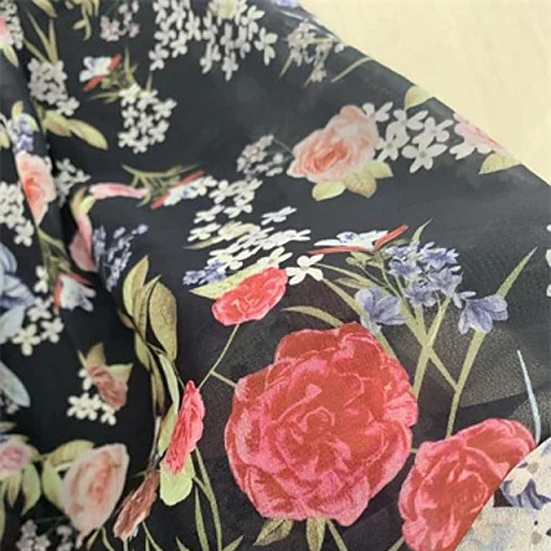 Bloemen Maxi-jurk - Lichtgewicht Stof & Vrije Beweging