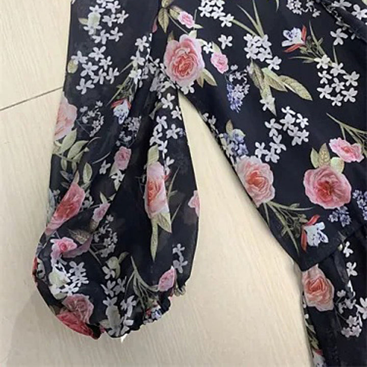 Bloemen Maxi-jurk - Lichtgewicht Stof & Vrije Beweging