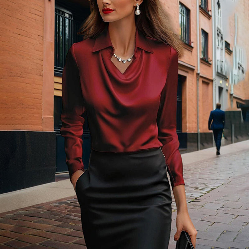 Blouse – Knoopsluiting En Gerimpelde Borst & Flexibele Vorm