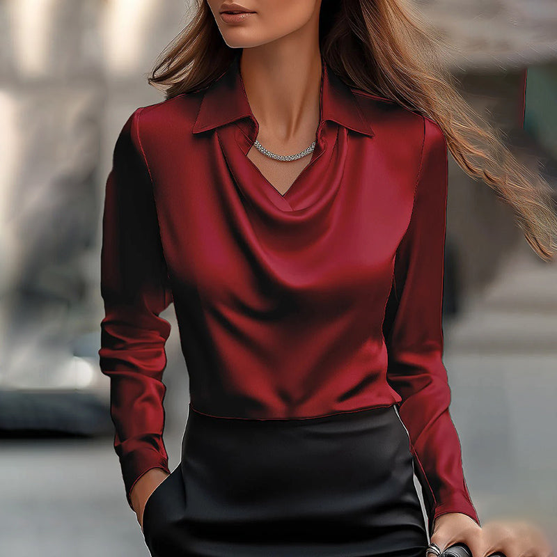 Blouse – Knoopsluiting En Gerimpelde Borst & Flexibele Vorm