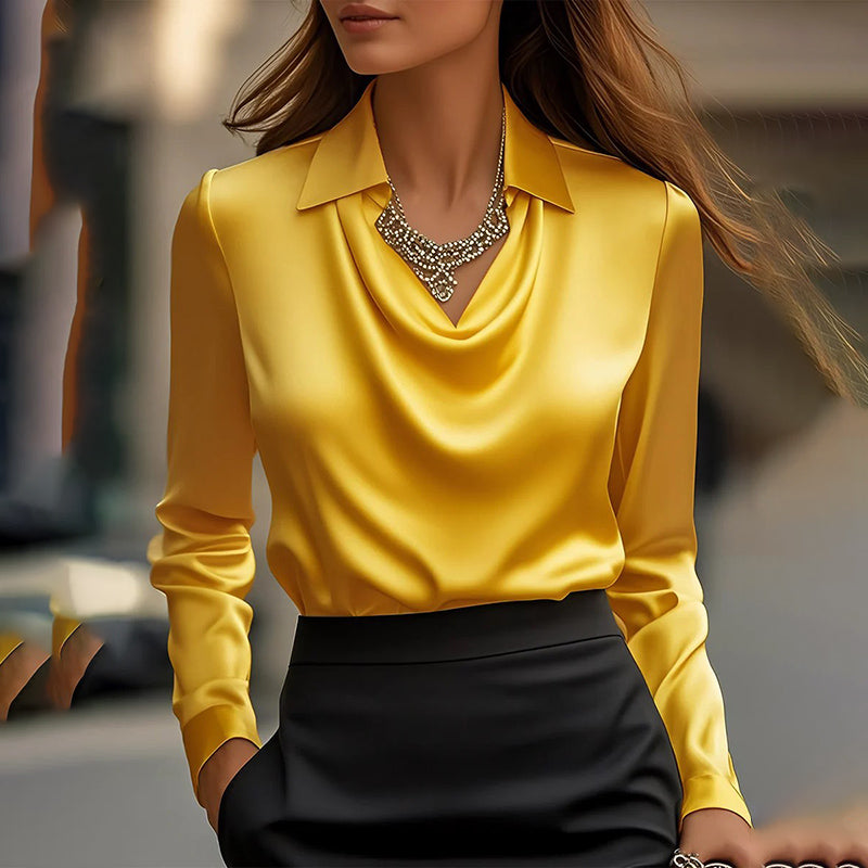 Blouse – Knoopsluiting En Gerimpelde Borst & Flexibele Vorm