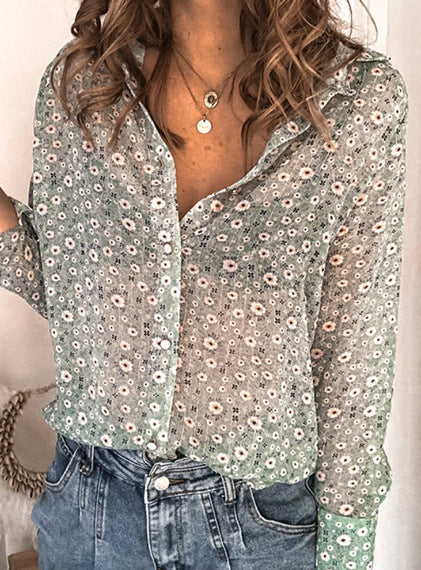 Blouse – Knoopsluiting & Lange Mouwen
