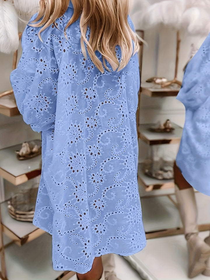 Blouse – Knoopsluiting & Luchtig Kort Mouw Ontwerp