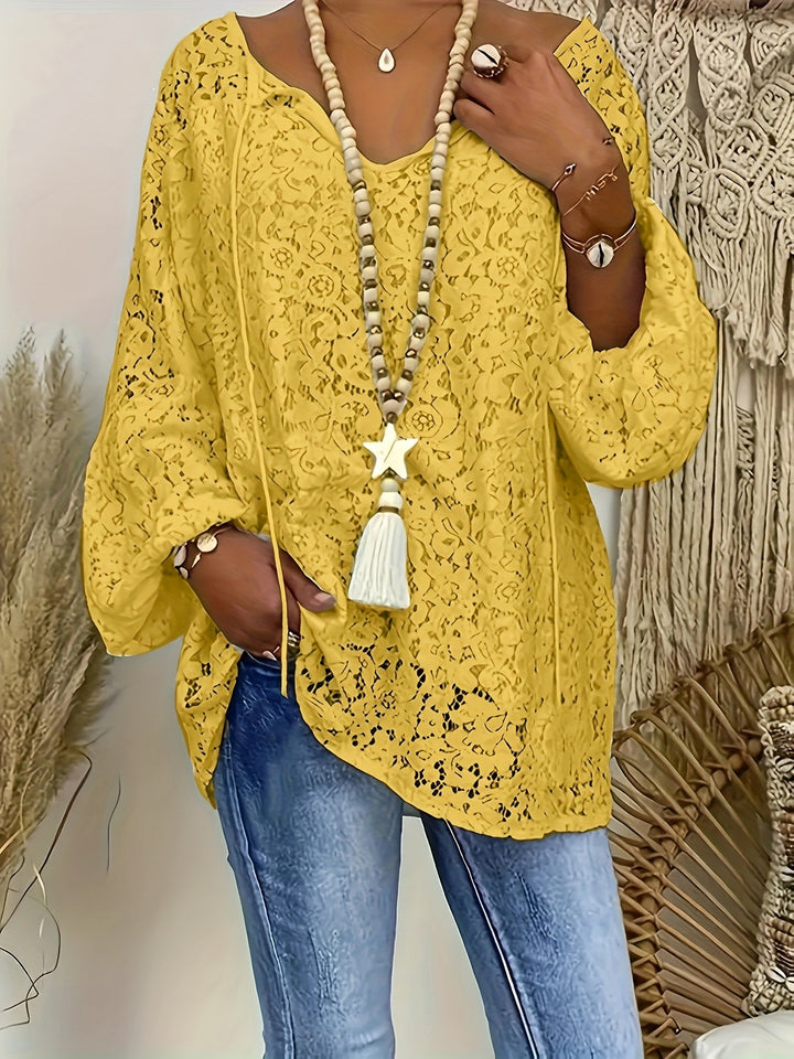 Blouse – Lange Mouwen & Kantdetails
