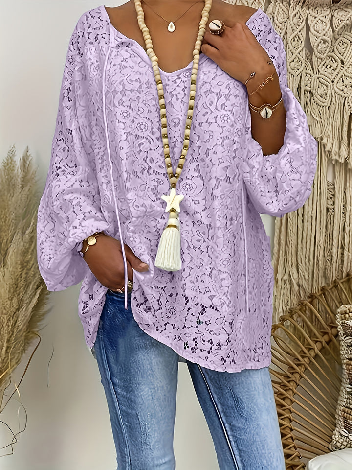 Blouse – Lange Mouwen & Kantdetails