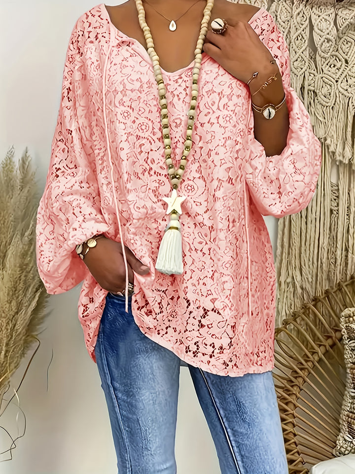 Blouse – Lange Mouwen & Kantdetails