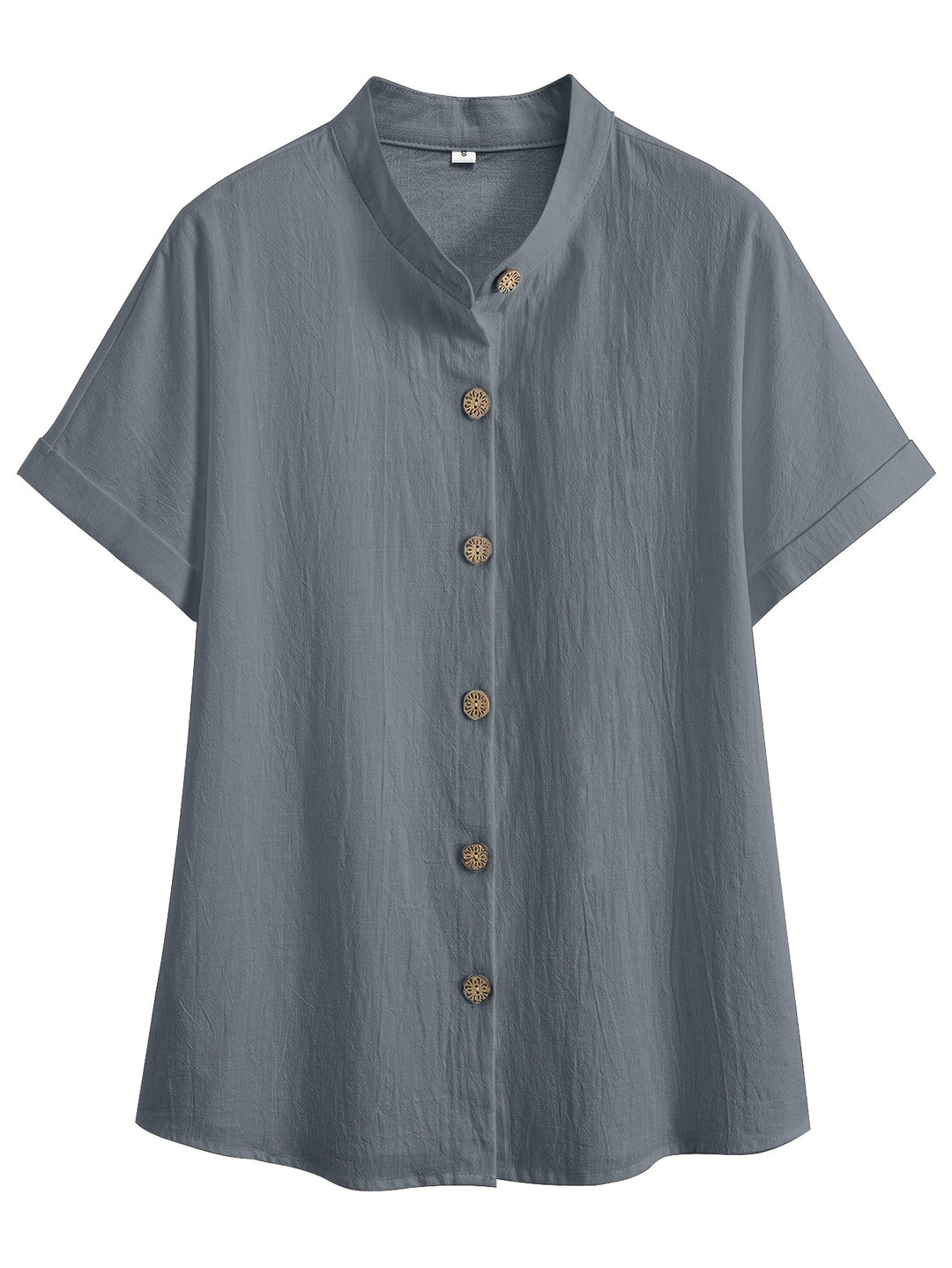 Blouse – Losse Batwing Mouwen & Knoopsluiting