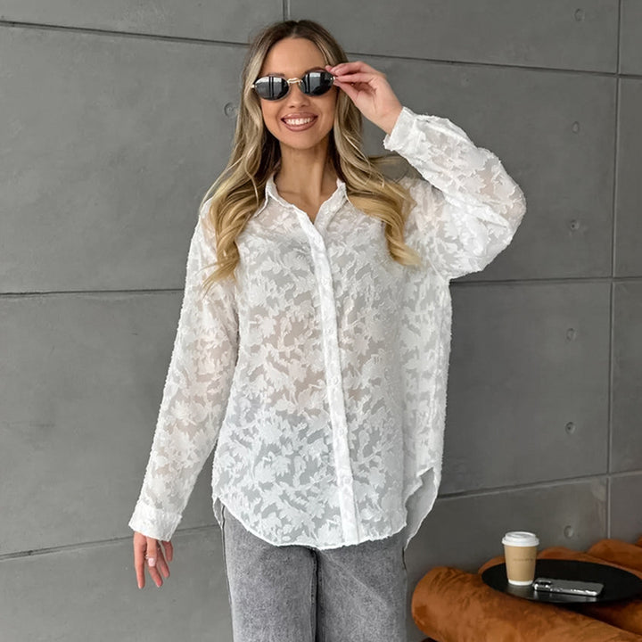 Blouse – Losse Pasvorm & Knoopsluiting voor Comfort