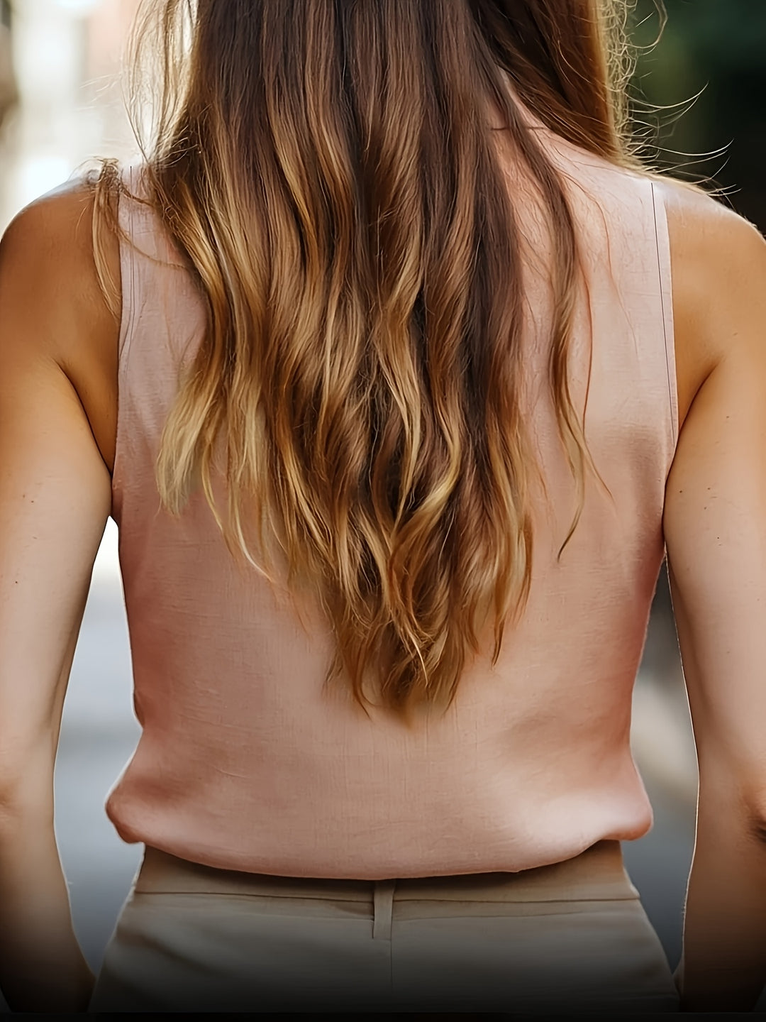 Blouse – Mouwloos Ontwerp & Lichtgewicht Stof