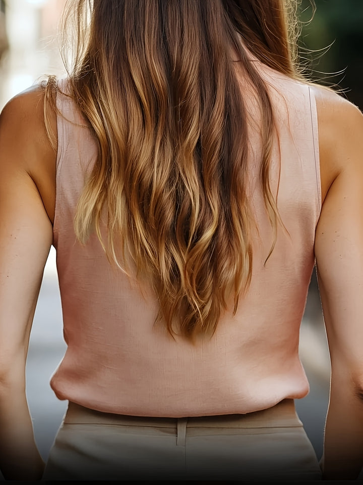 Blouse – Mouwloos Ontwerp & Lichtgewicht Stof